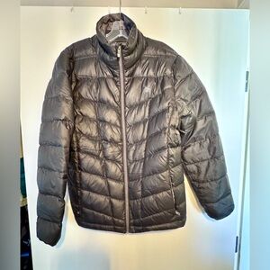 Spyder Mens Light Black Puffer Jacket Coat Size Medium